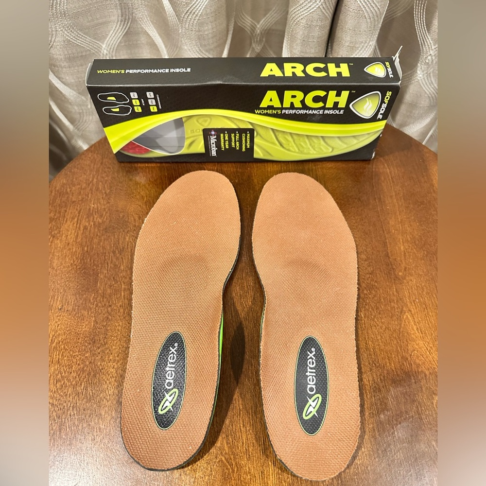 Aetrex by Sofsole Women’s Arch Performance Microban Insoles, Size 8-11